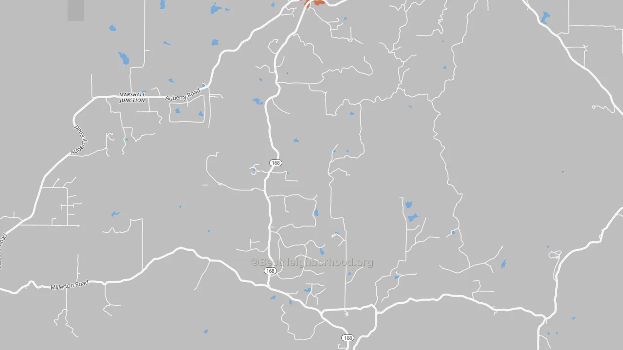 Bike Grade map of Prather, CA