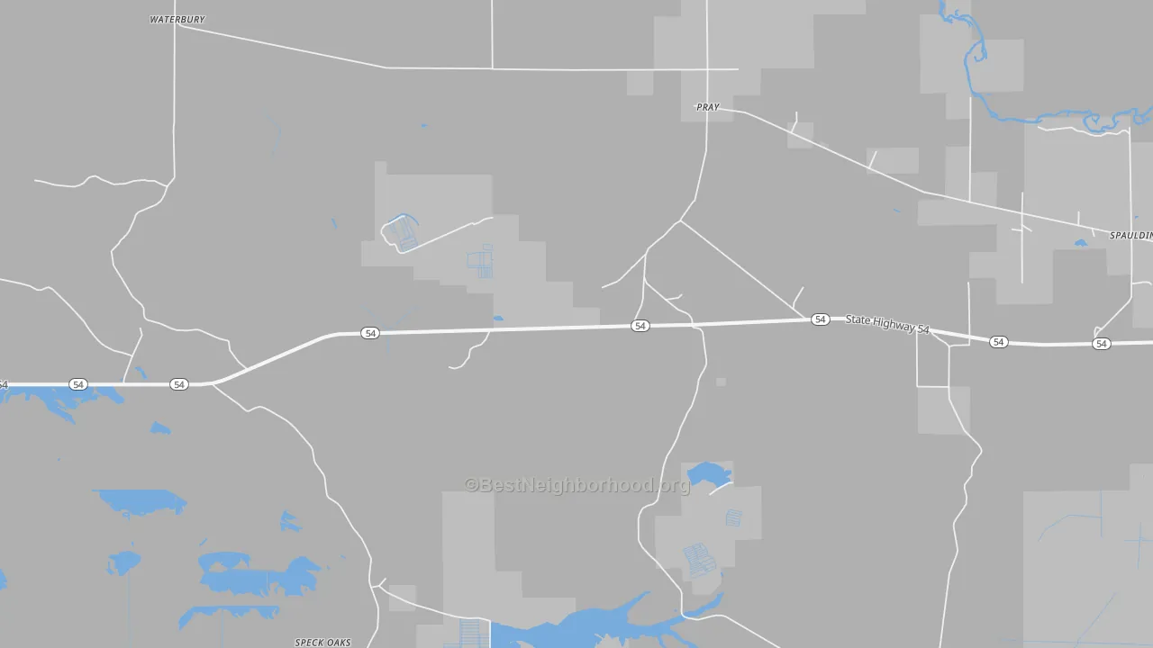 Bike Grade map of Pray, WI