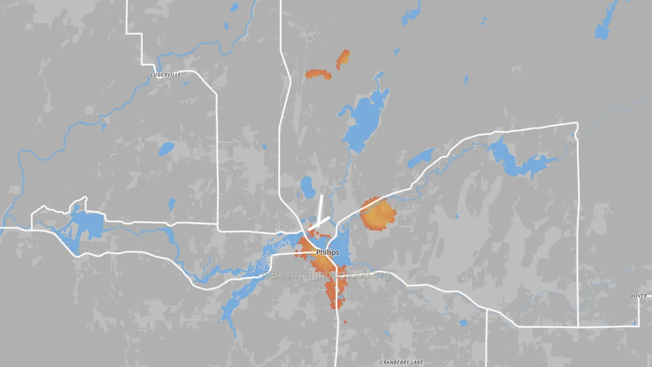 Bike Grade map of Price County, WI