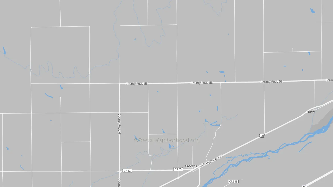 Bike Grade map of Proctor, CO