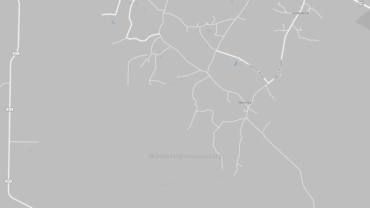 Bike Grade map of Prosper, NC