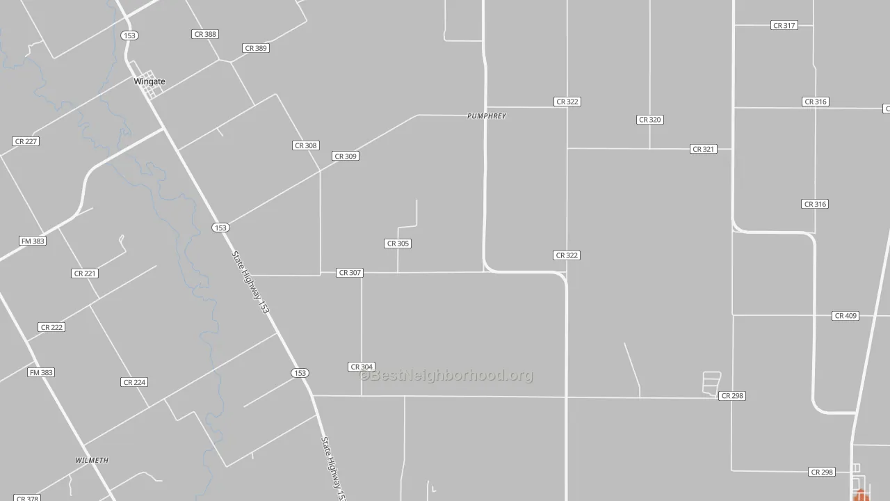 Bike Grade map of Pumphrey, TX