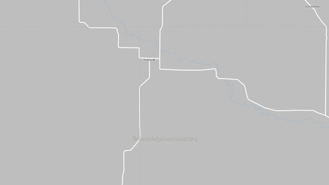 Bike Grade map of Purdum, NE