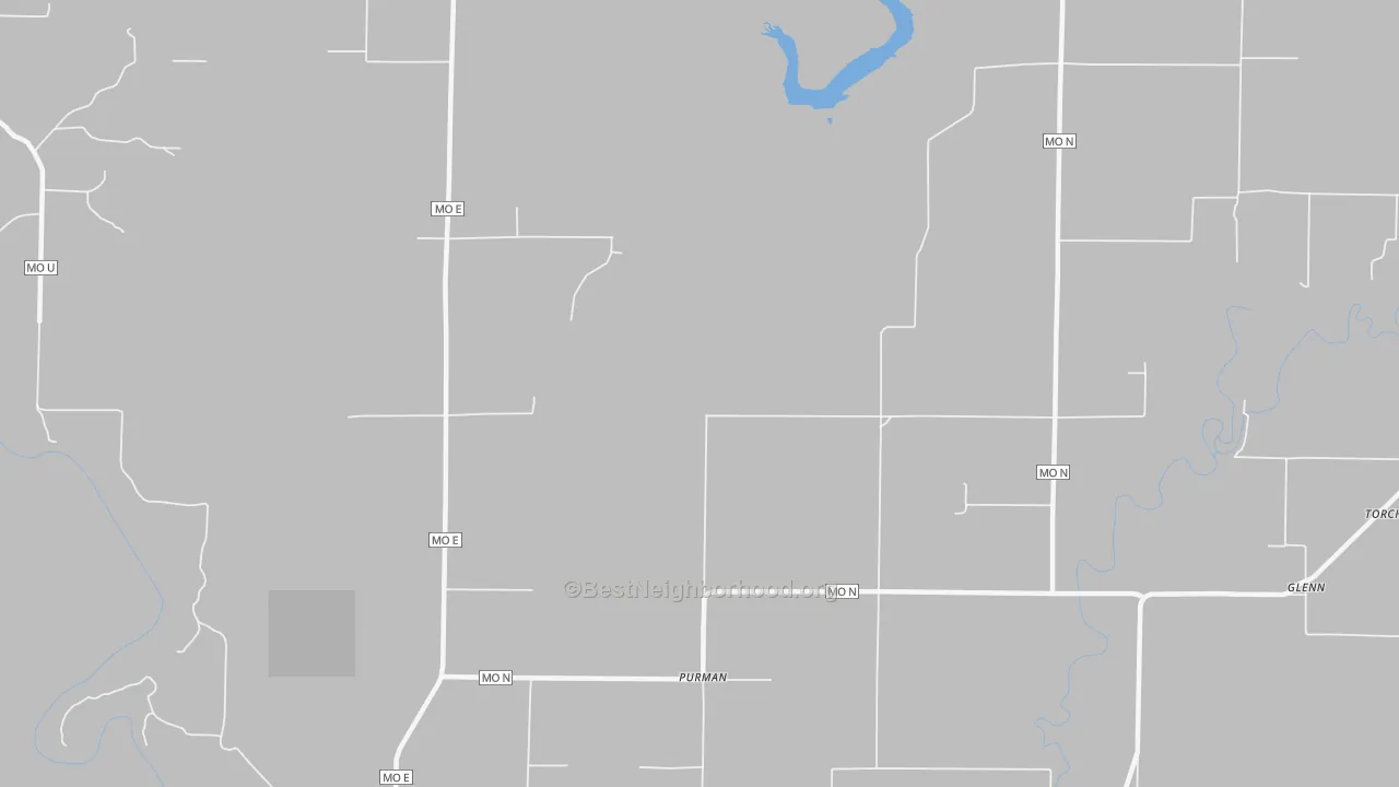 Bike Grade map of Purman, MO