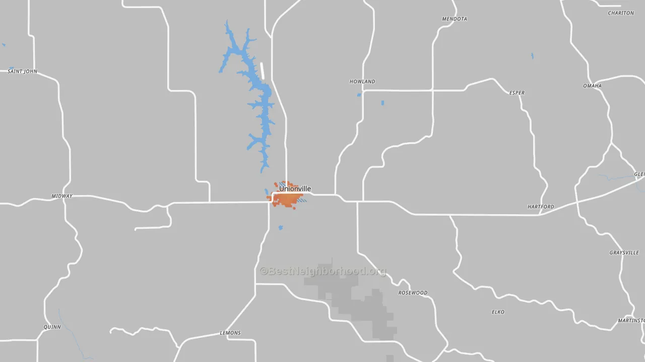 Bike Grade map of Putnam County, MO