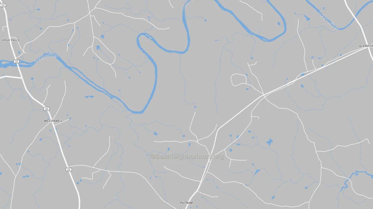 Bike Grade map of Putnam, NC