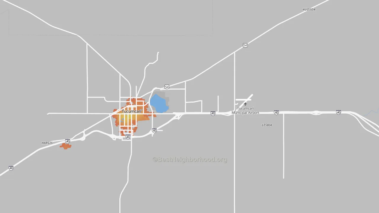 Bike Grade map of Quay County, NM