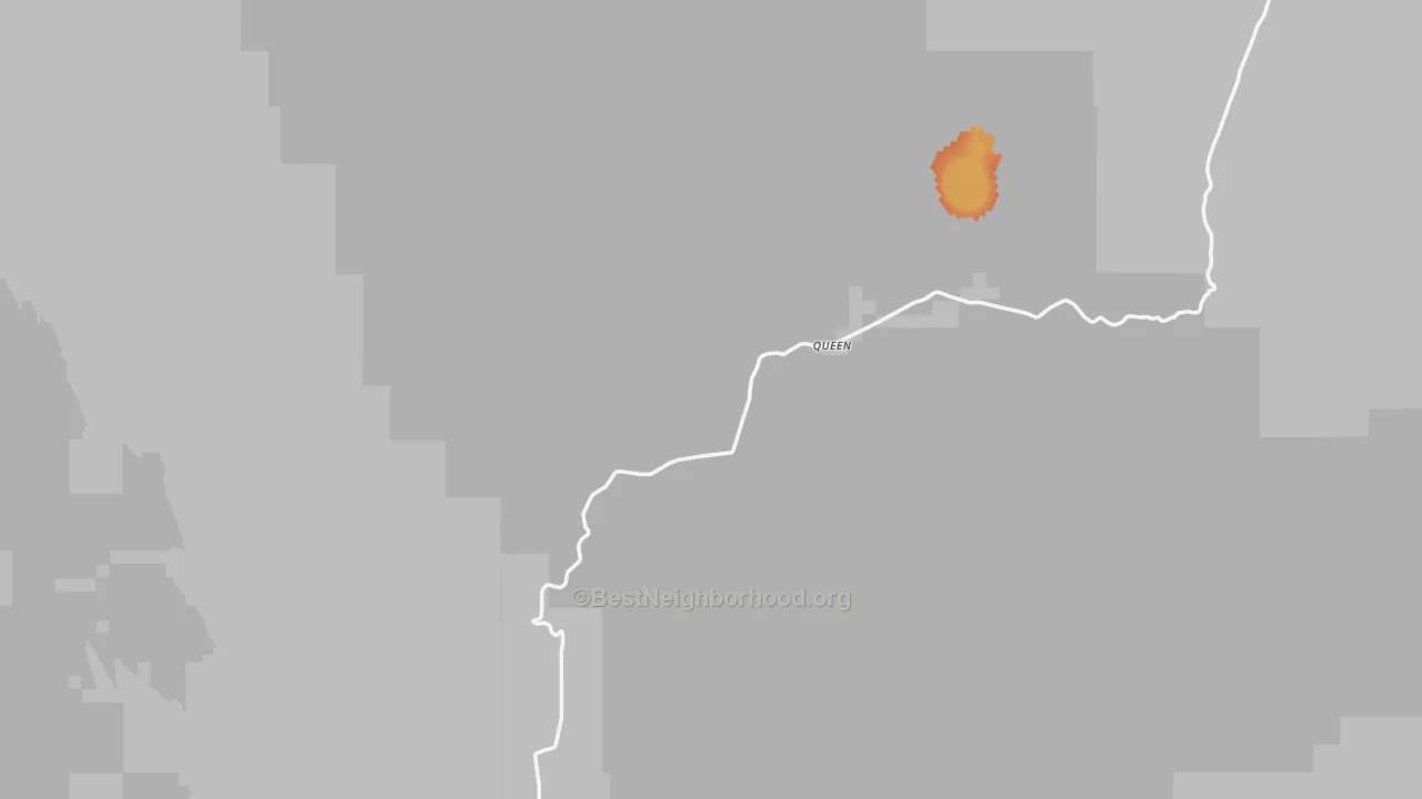 Bike Grade map of Queen, NM