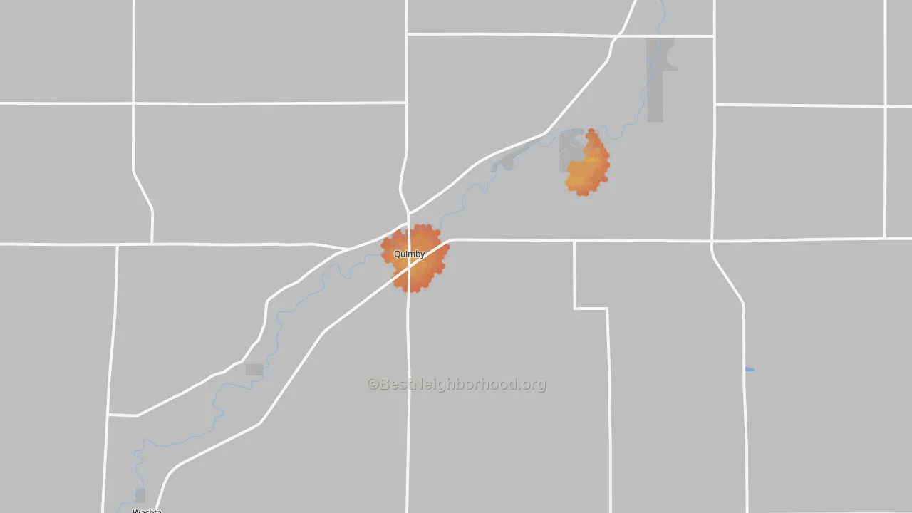 Bike Grade map of Quimby, IA