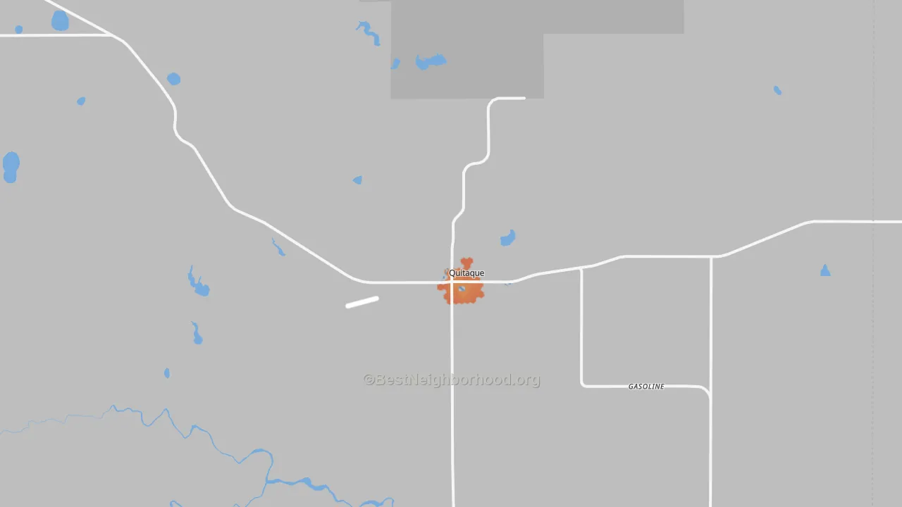 Bike Grade map of Quitaque, TX