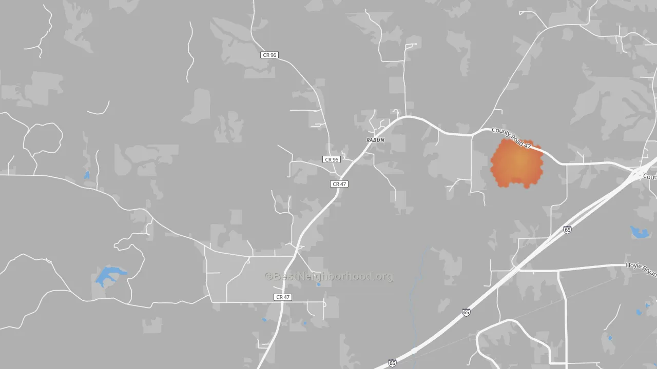 Bike Grade map of Rabun, AL