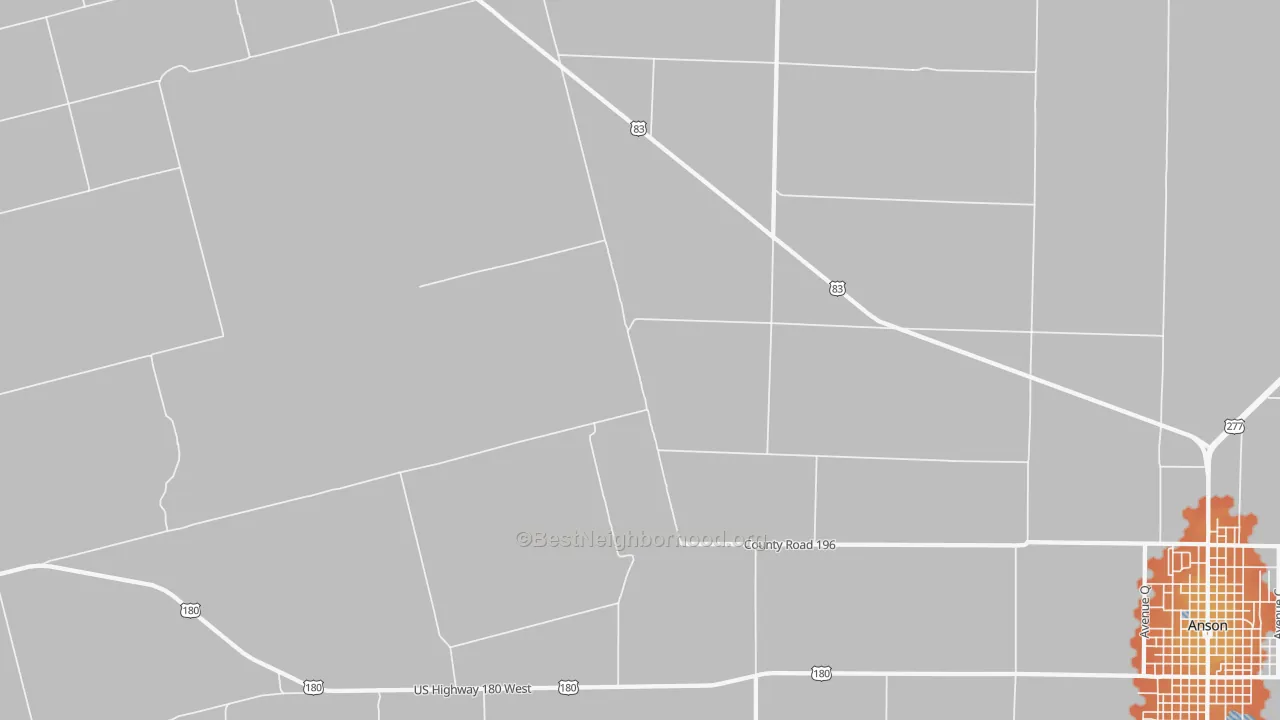 Bike Grade map of Radium, TX