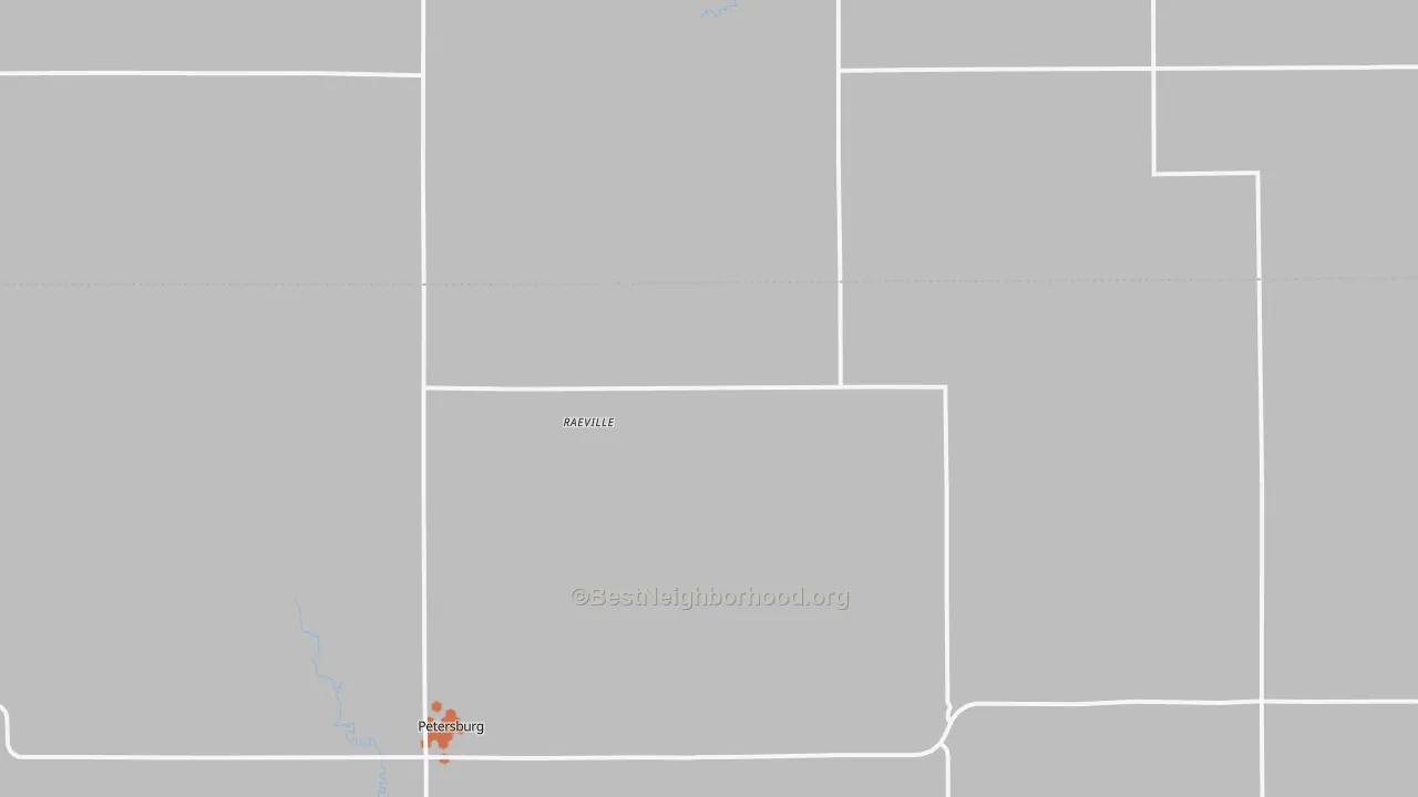 Bike Grade map of Raeville, NE