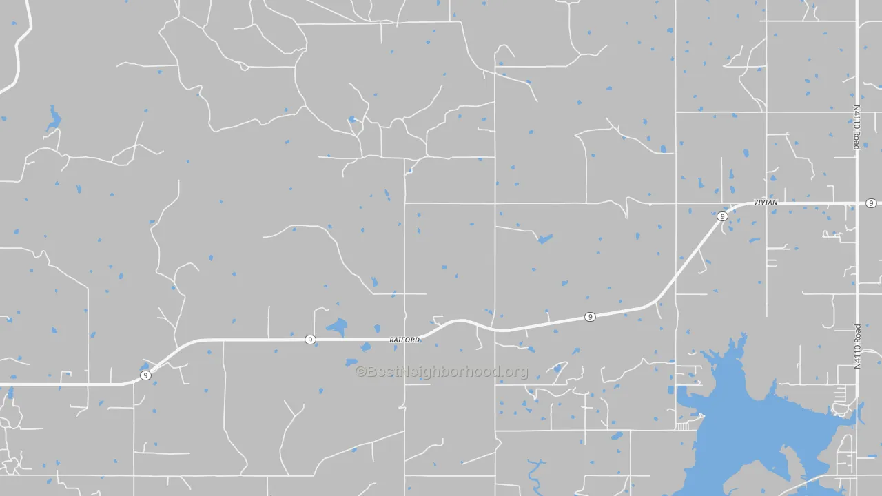 Bike Grade map of Raiford, OK
