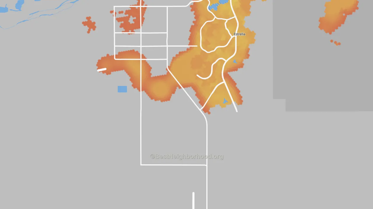 Bike Grade map of Rainbow Valley, AZ