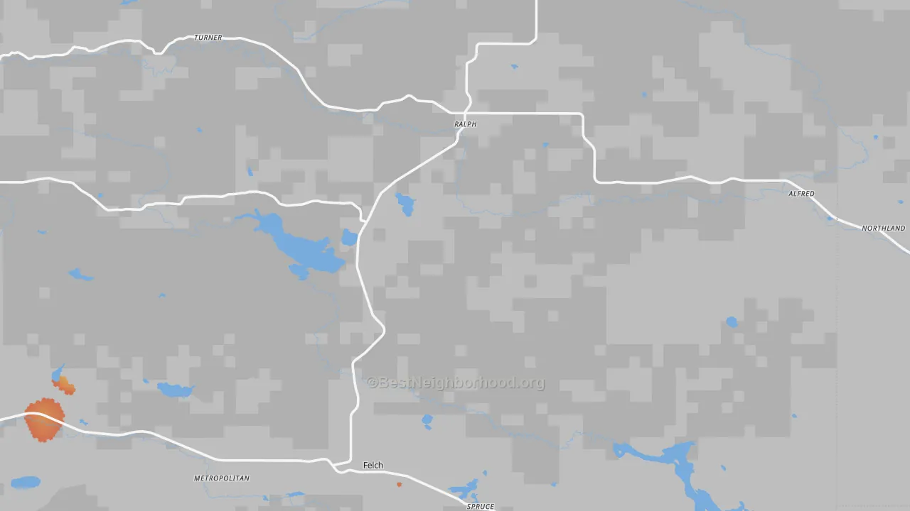 Bike Grade map of Ralph, MI