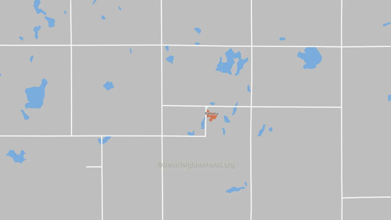 Bike Grade map of Ramona, SD