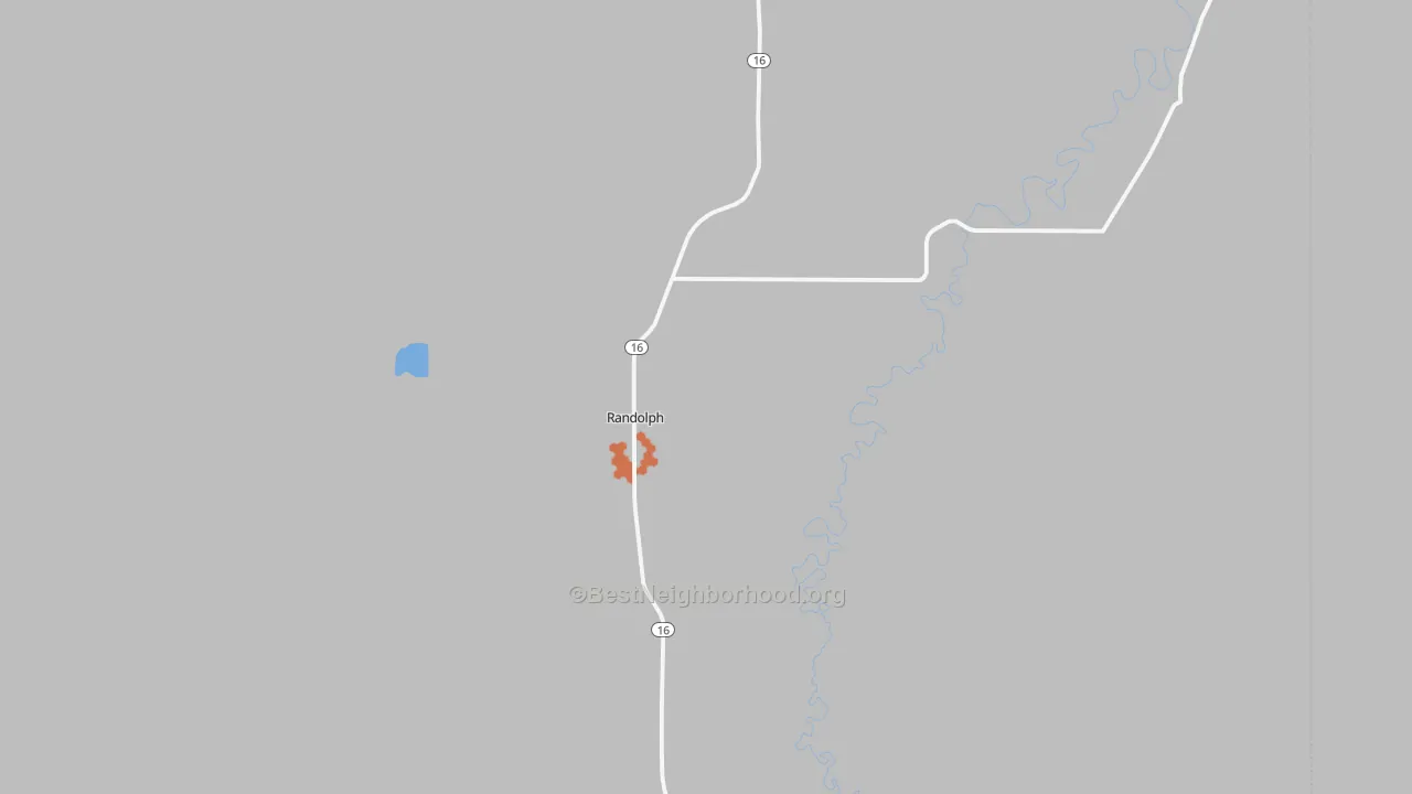 Bike Grade map of Randolph, UT