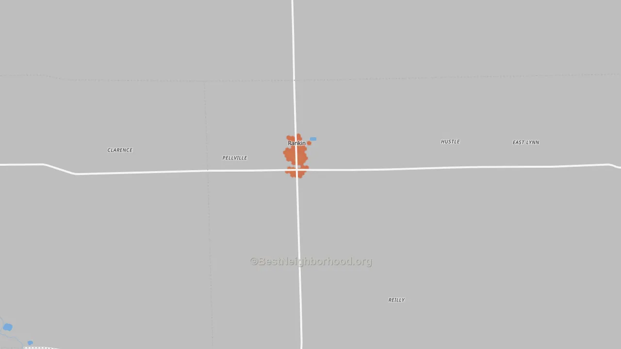 Bike Grade map of Rankin, IL
