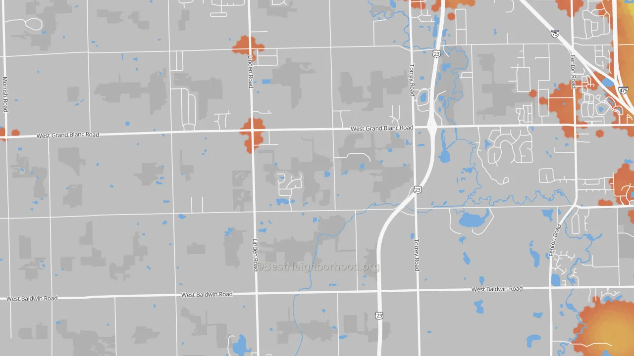 Bike Grade map of Rankin, MI