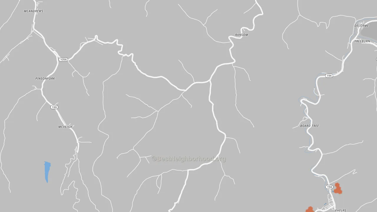 Bike Grade map of Ransom, KY