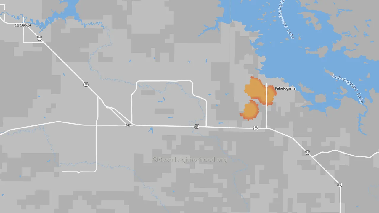 Bike Grade map of Ray, MN