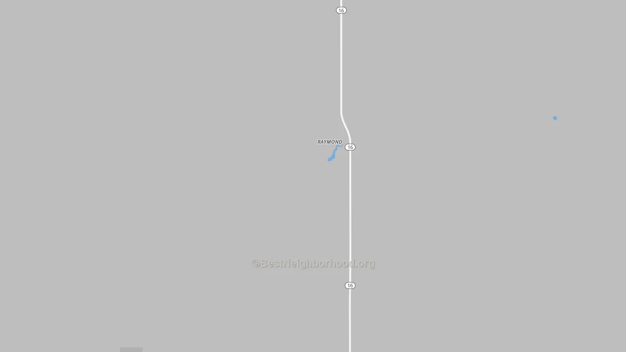 Bike Grade map of Raymond, MT