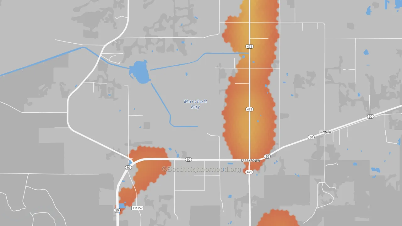 Bike Grade map of Rdg Mnr Est, FL