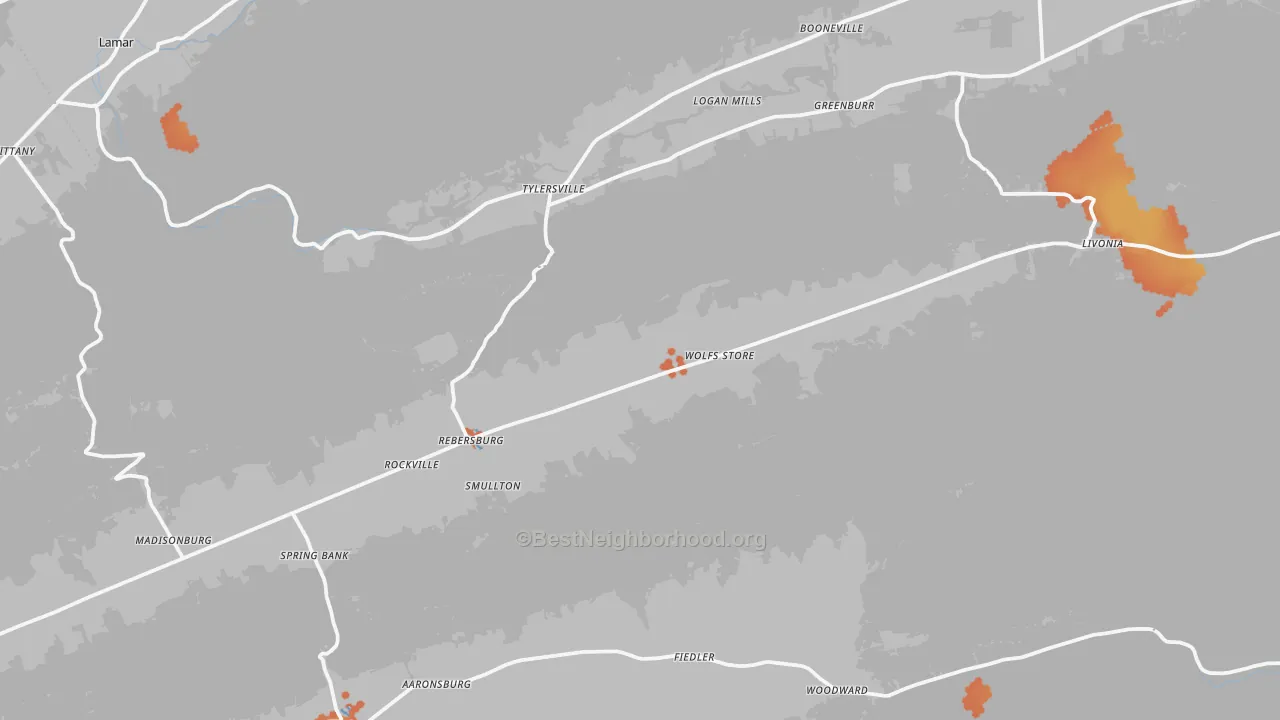Bike Grade map of Rebersburg, PA