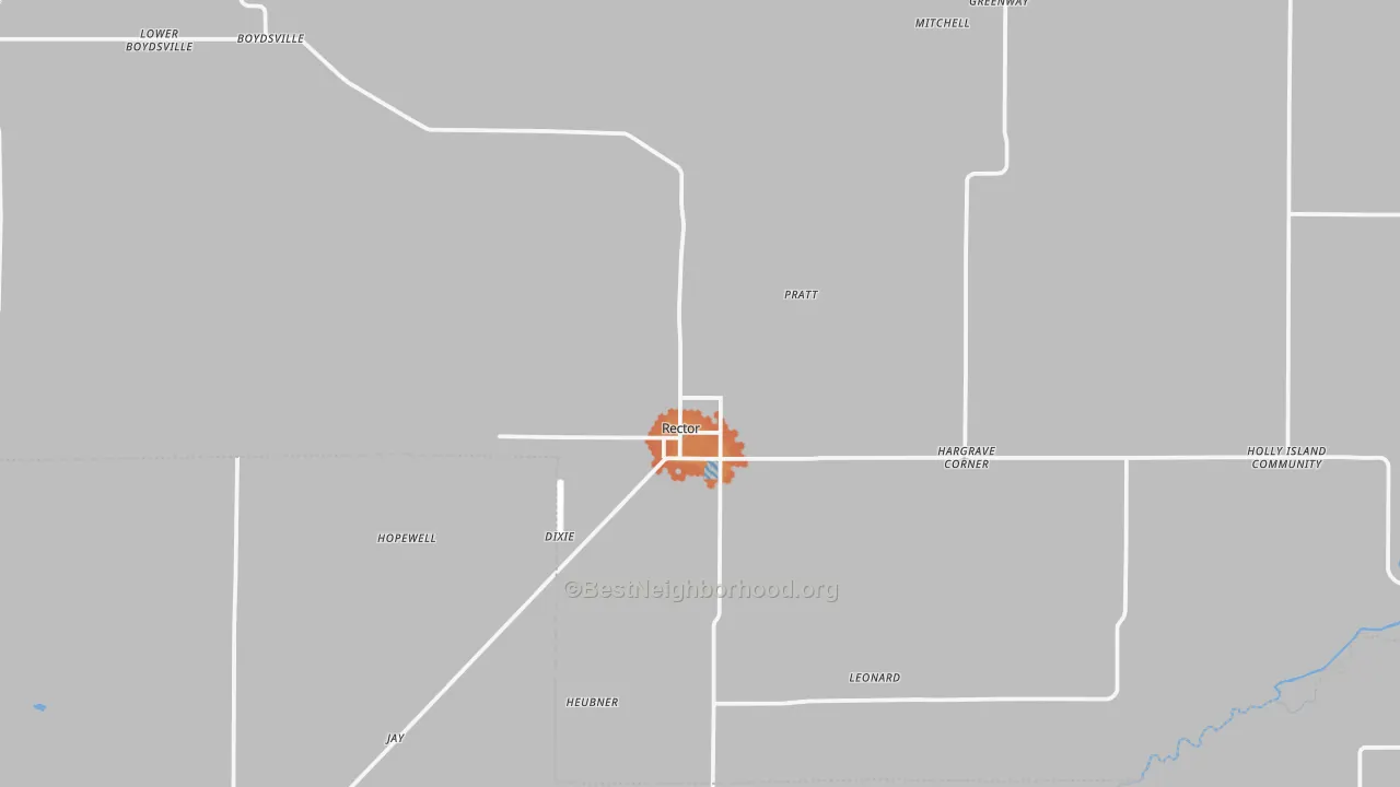 Bike Grade map of Rector, AR