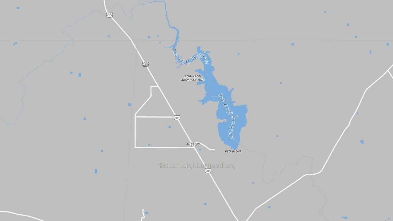 Bike Grade map of Red Bluff, TX