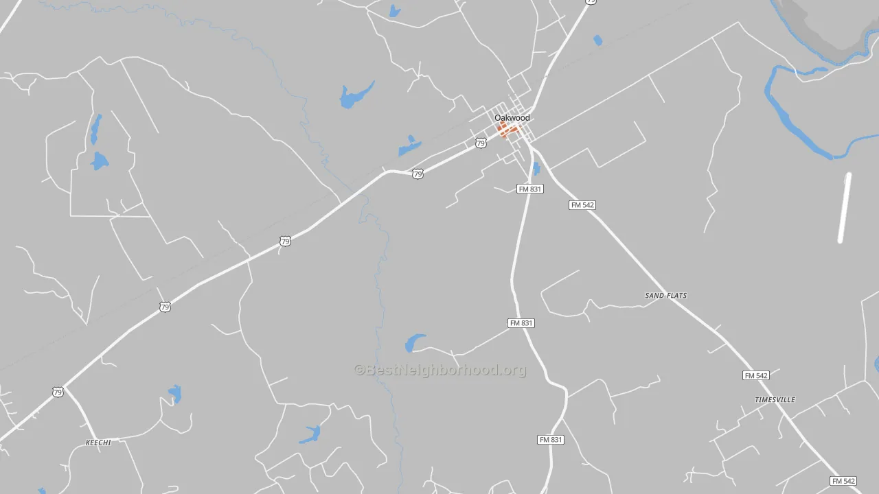 Bike Grade map of Red Lake, TX
