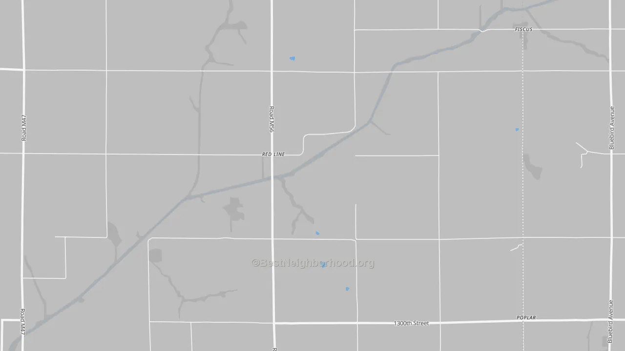 Bike Grade map of Red Line, IA
