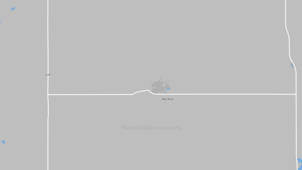 Bike Grade map of Red Rock, OK
