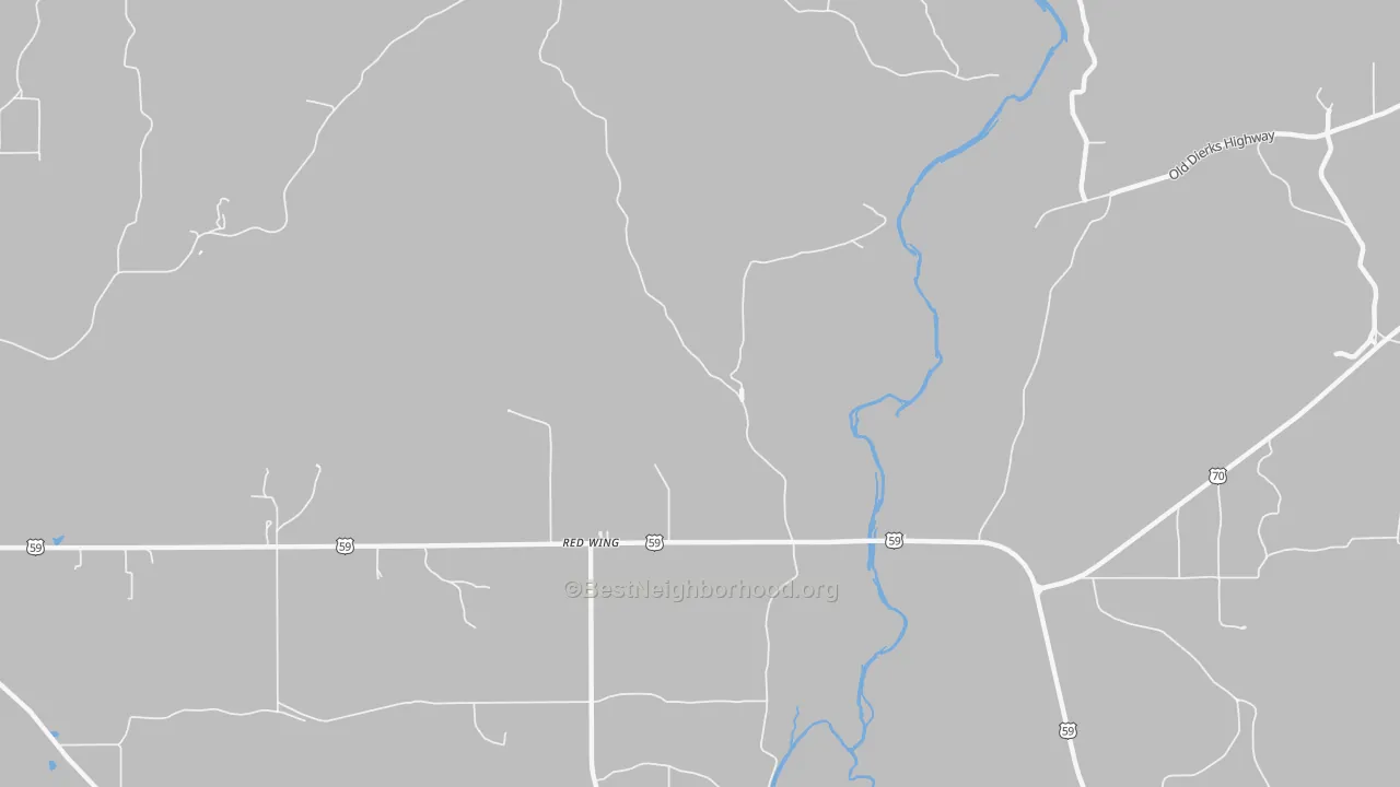 Bike Grade map of Red Wing, AR