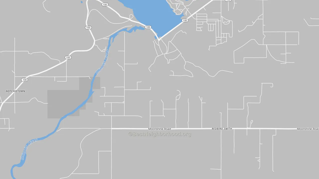 Bike Grade map of Redbird Smith, OK
