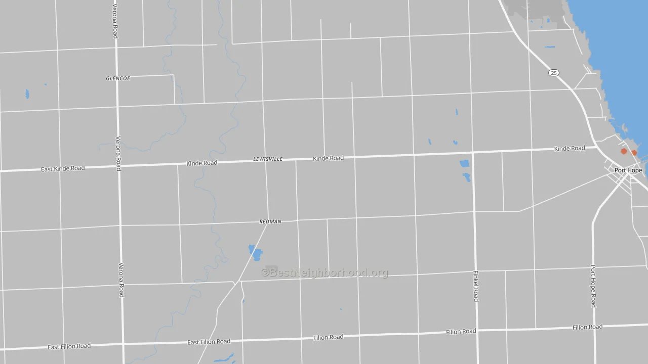 Bike Grade map of Redman, MI