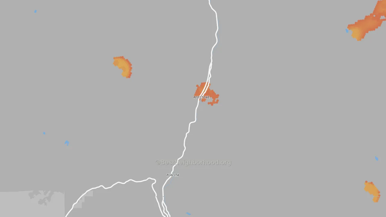 Bike Grade map of Redstone, CO