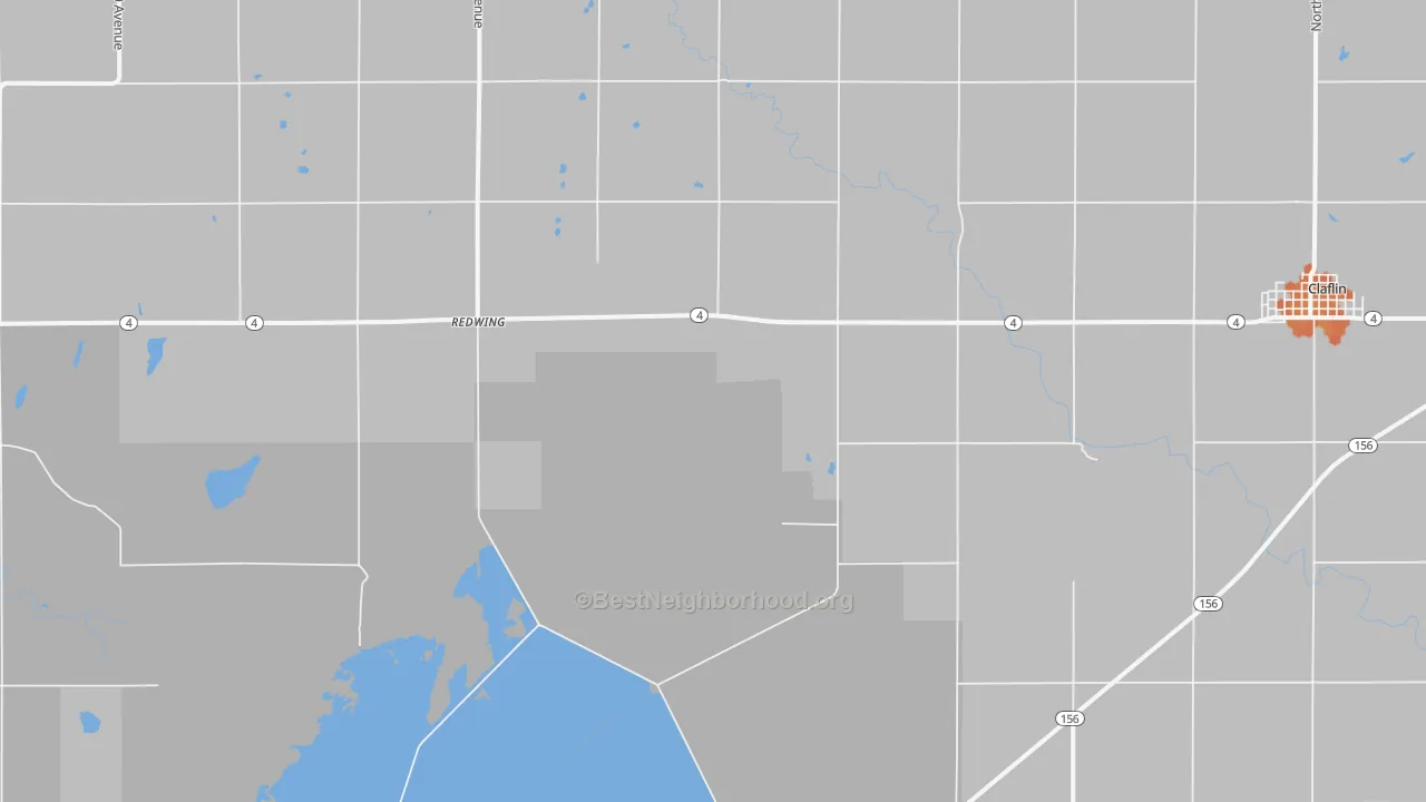 Bike Grade map of Redwing, KS