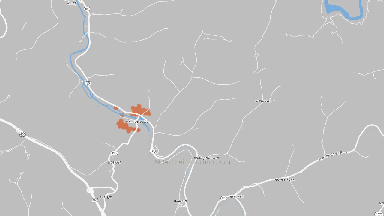 Bike Grade map of Regina, KY