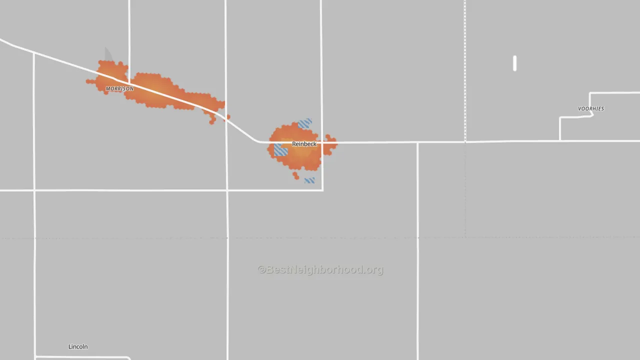 Bike Grade map of Reinbeck, IA