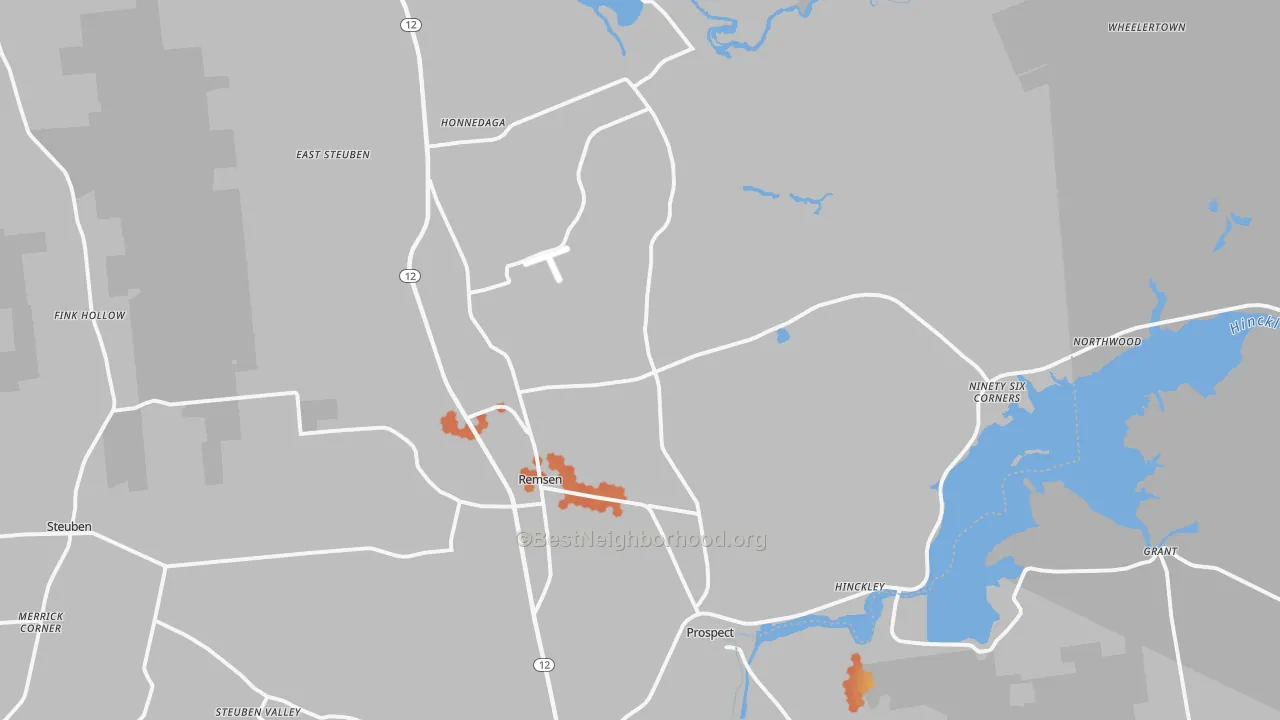 Bike Grade map of Remsen, NY