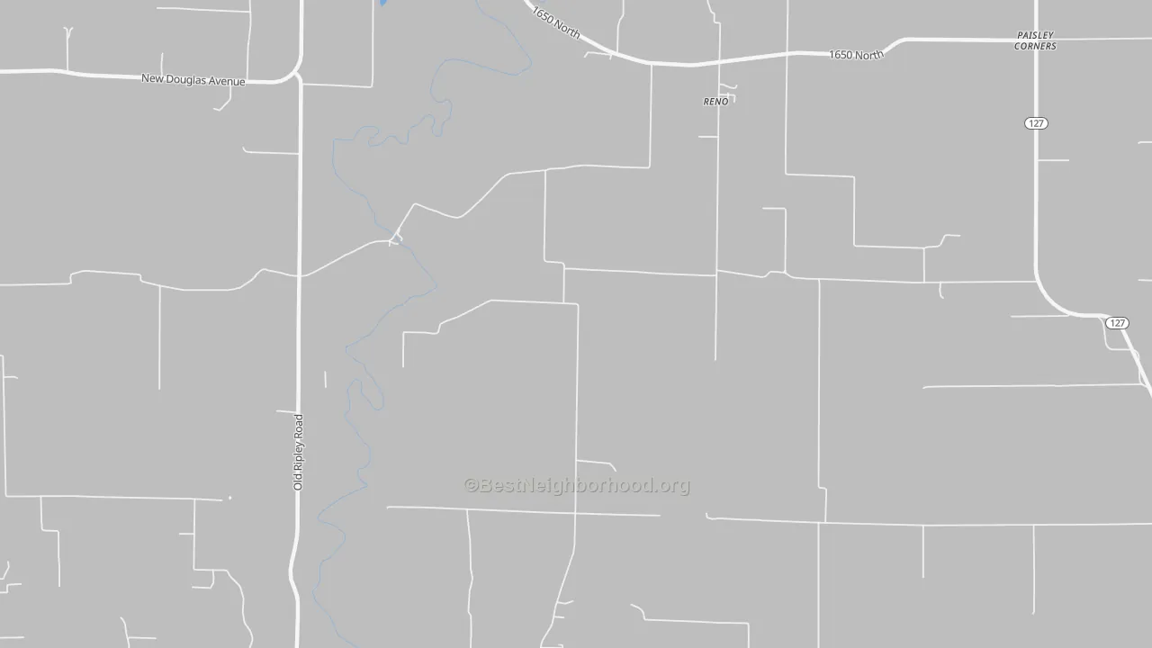 Bike Grade map of Reno, IL
