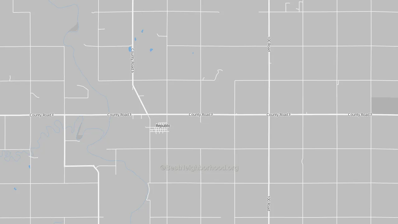 Bike Grade map of Republic, KS
