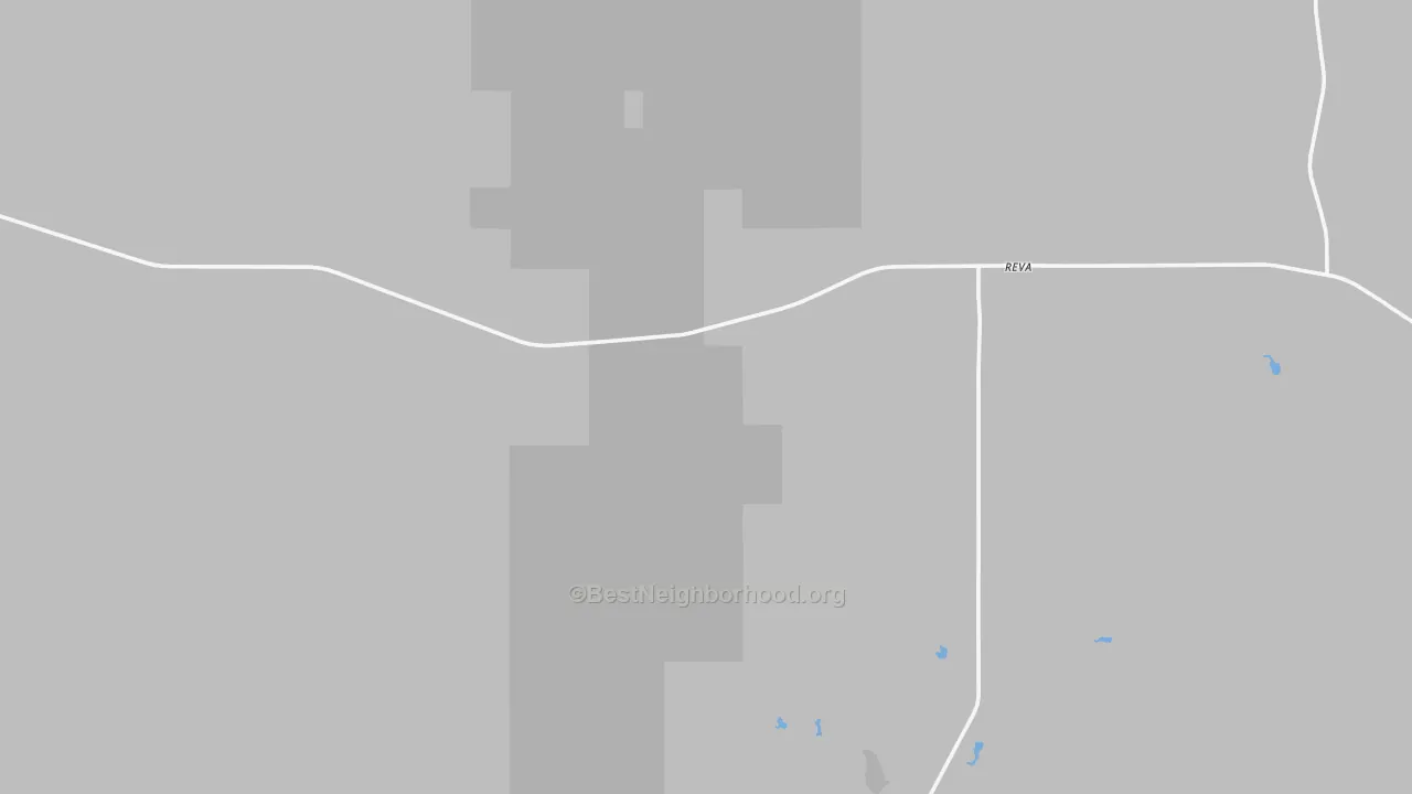 Bike Grade map of Reva, SD