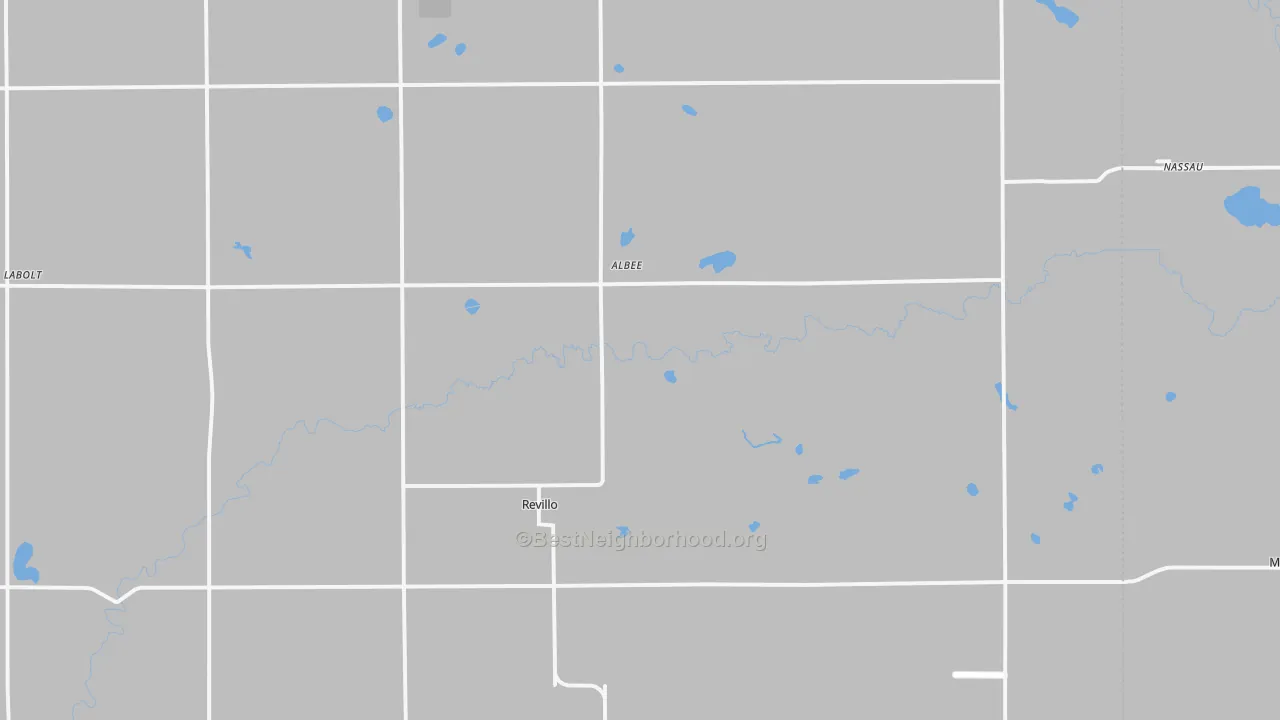 Bike Grade map of Revillo, SD