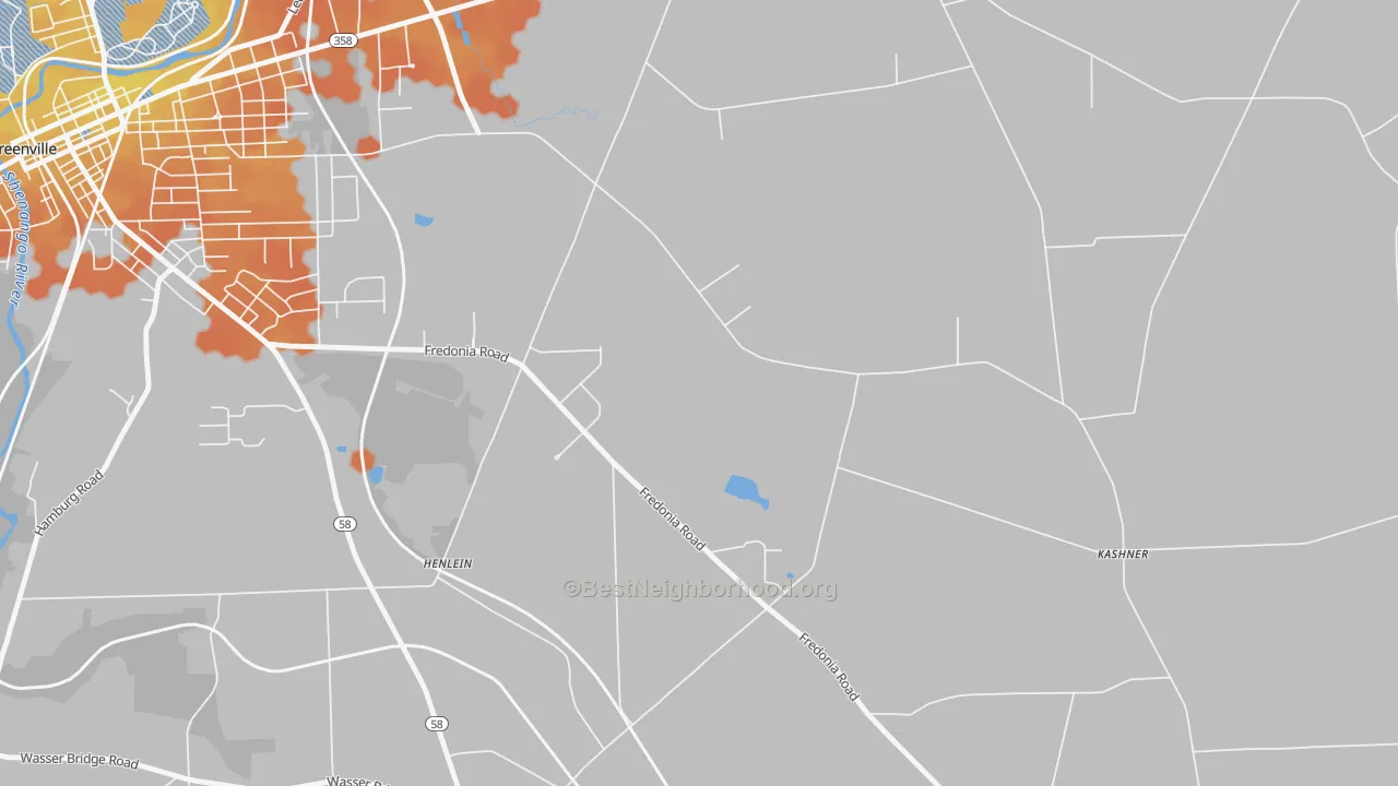 Bike Grade map of Reynolds Heights, PA
