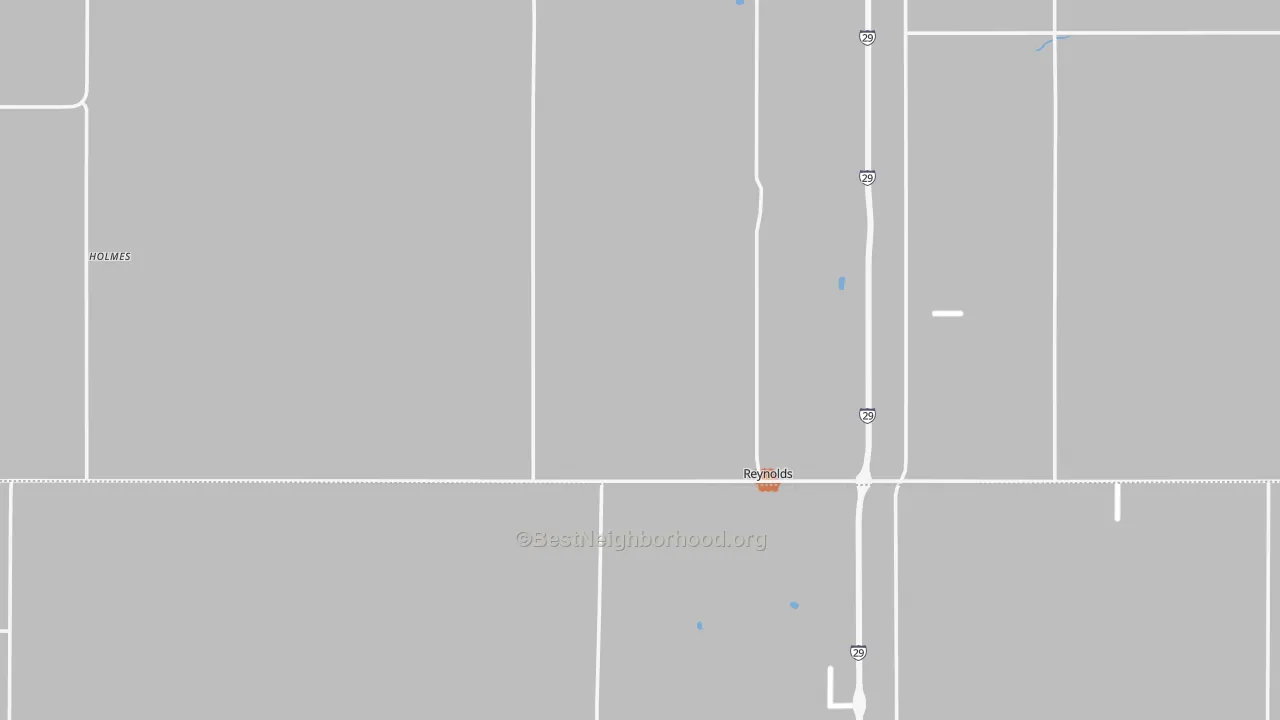 Bike Grade map of Reynolds, ND
