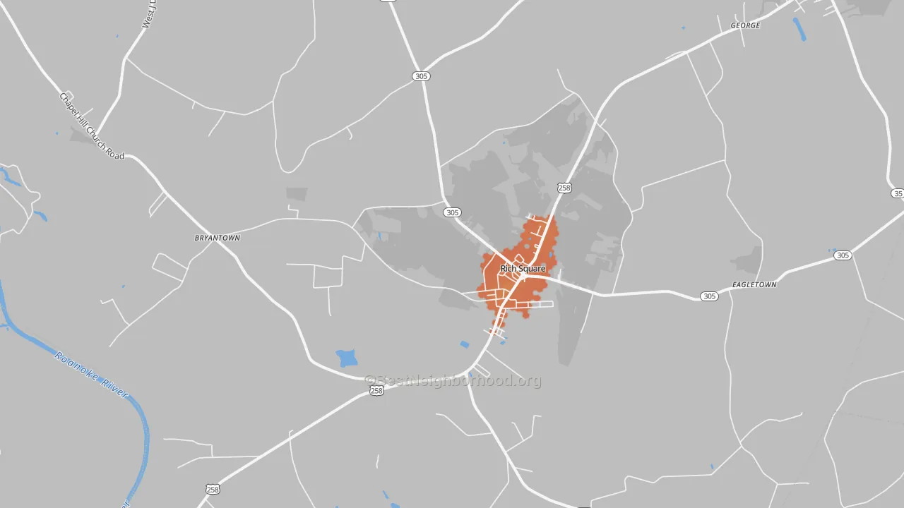 Bike Grade map of Rich Square, NC