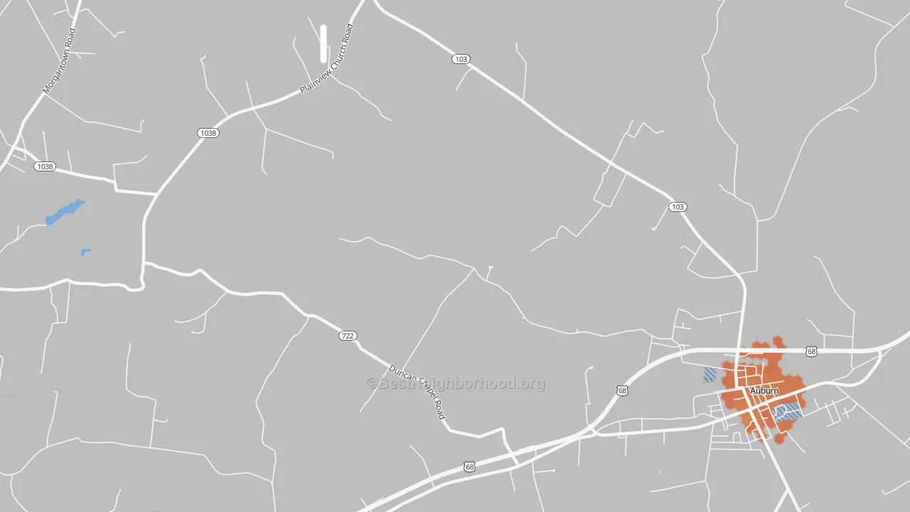Bike Grade map of Richelieu, KY
